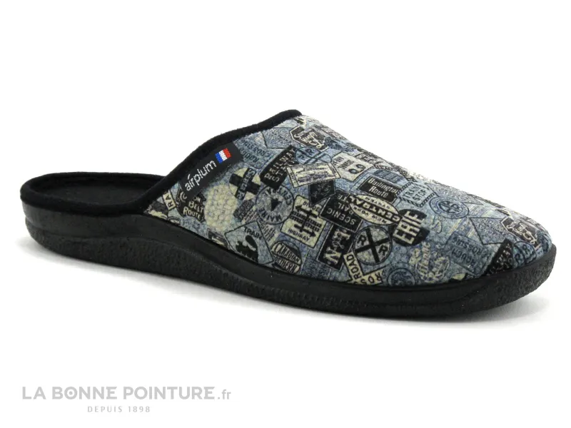 Achat chaussures Airplum Homme Pantoufle et Chausson, vente AirPlum WAGON Bleu - Pantoufle mule Homme