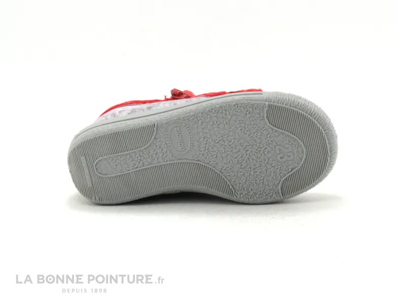 Achat chaussures Bellamy Bébé Chausson Toile, vente Bellamy VANOU Danseuse gris - Pantoufle fille avec zip