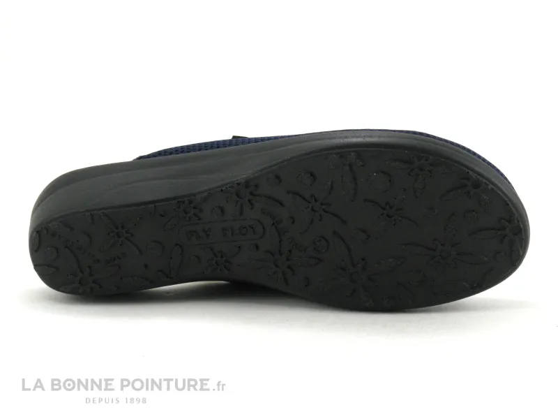 Achat chaussures Fly Flot Femme Pantoufle Chausson, vente Fly Flot FOIRE Marine - Sabot confort Femme bleu marine