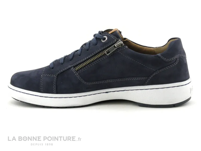 Achat chaussures Josef Seibel Homme Basket, vente Josef Seibel 26407 David 07 - Nubuck indigo - Basket basse Homme