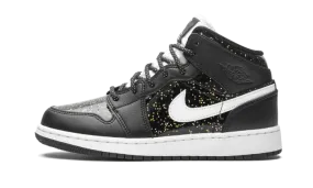 Air Jordan 1 Mid Black Speckle