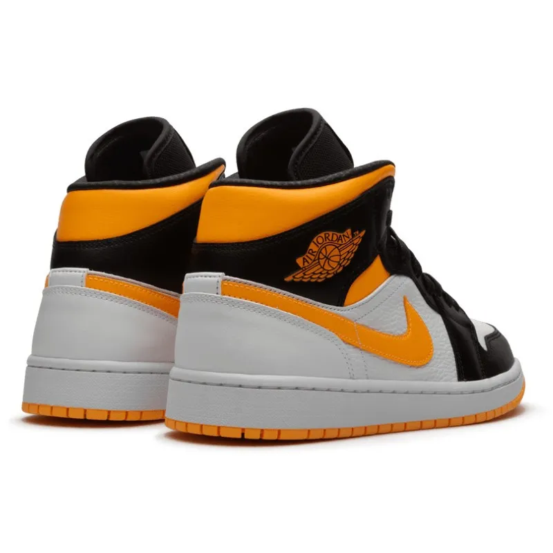 Air Jordan 1 Mid Laser Orange Black