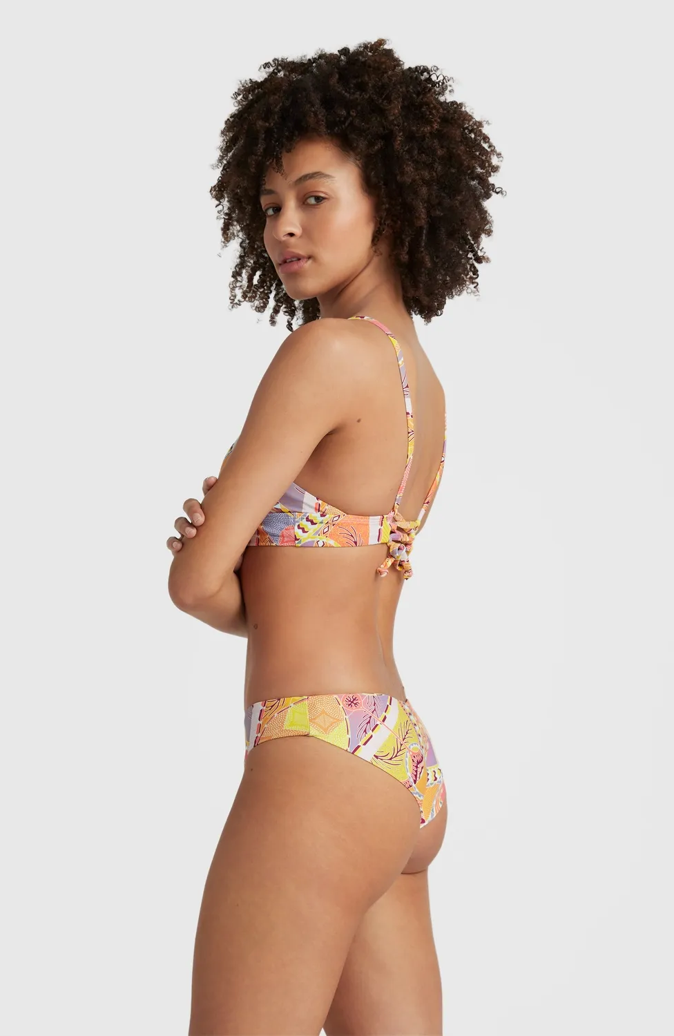 Bas de Bikini O'Neill Women Maoi Yellow Scarf Print
