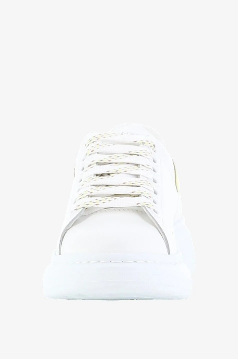 Baskets basses à lacets en cuir de veau Oversized
