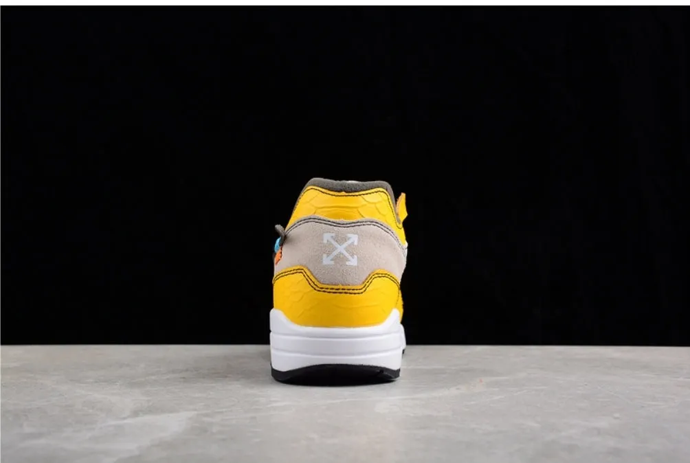 Baskets Nike Air Max 1 X Off-White Yellow White  Grey