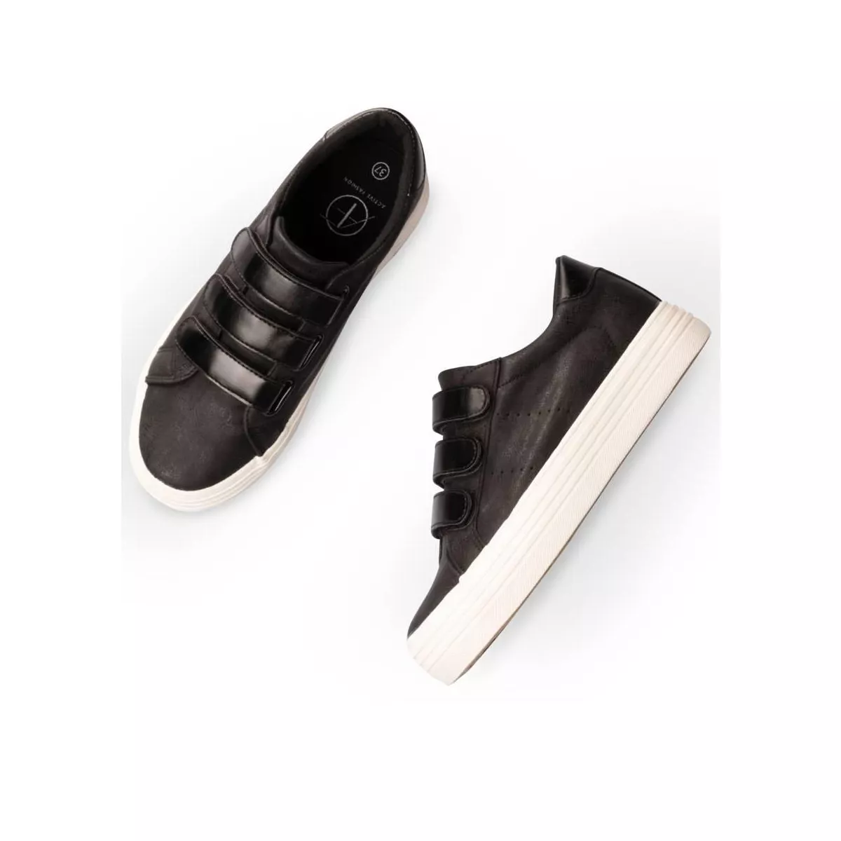 Baskets NOIR ACTIVE FASHION