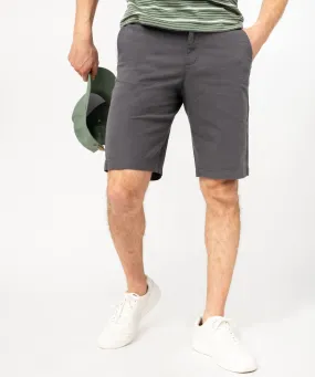 bermuda chino en twill de coton stretch homme gris shorts et bermudas