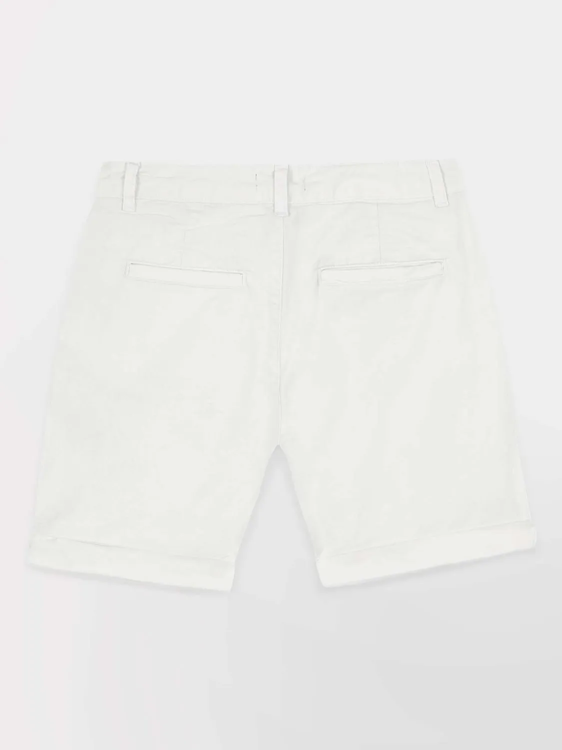 Bermuda Femme Coton Stretch Blanc tbs