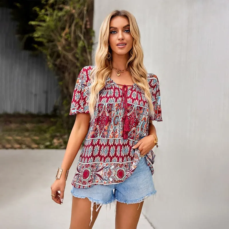 Blouse esprit bohème