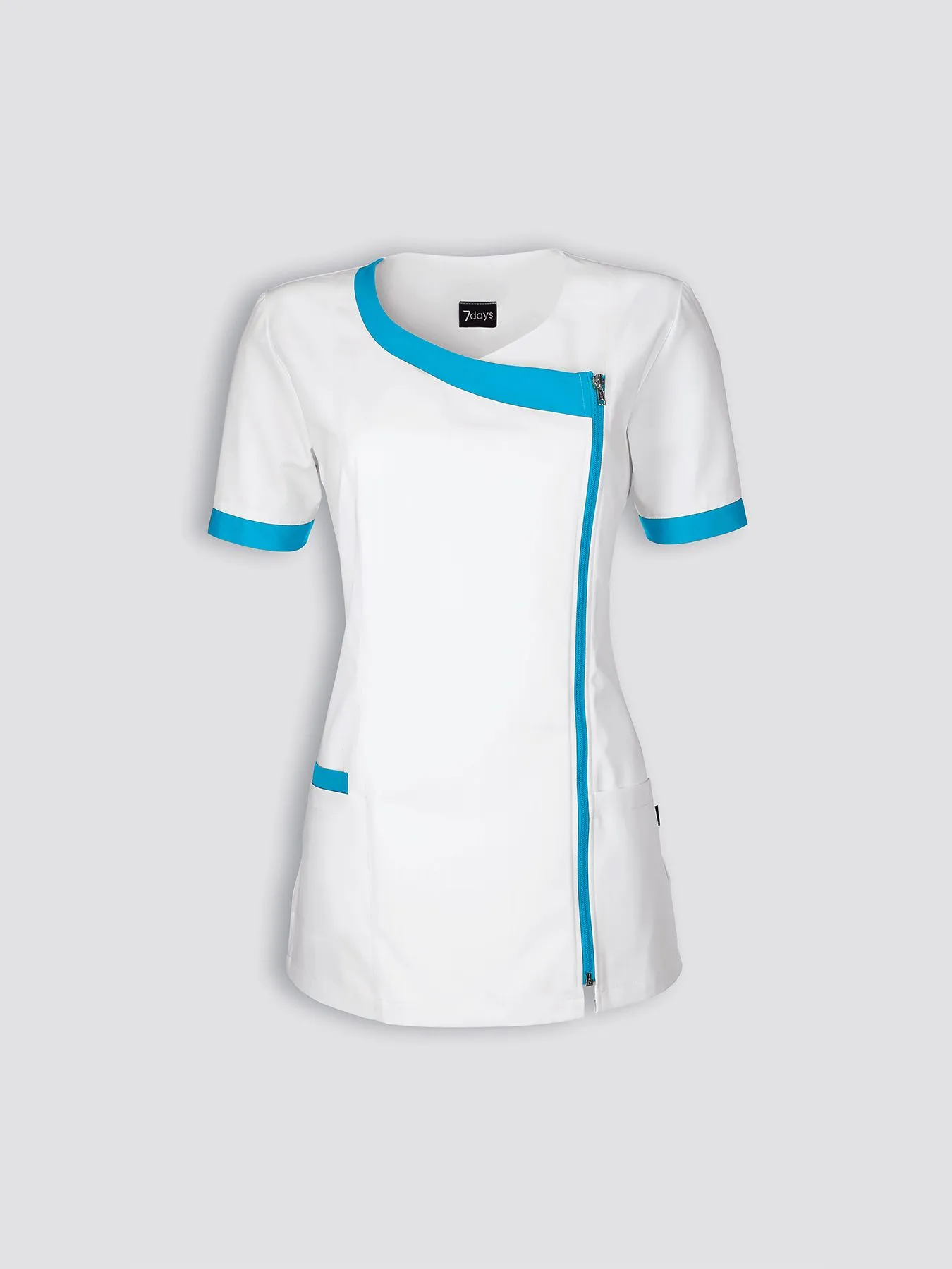 Blouse médicale avec fermeture éclair
