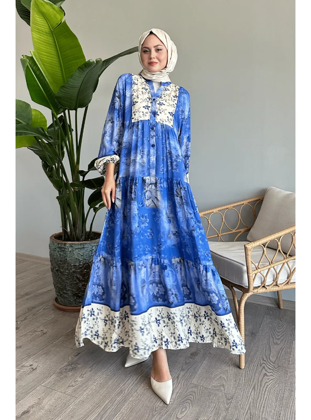 Blue - Modest Dress