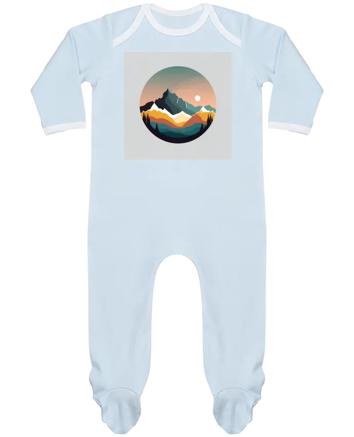 Body Pyjama Bébé Montagne par Louis_Designs