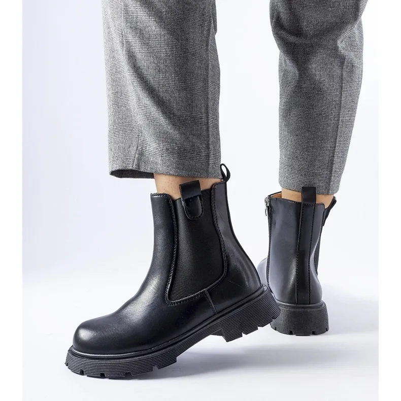 Bottines Giacinta classiques noires le noir