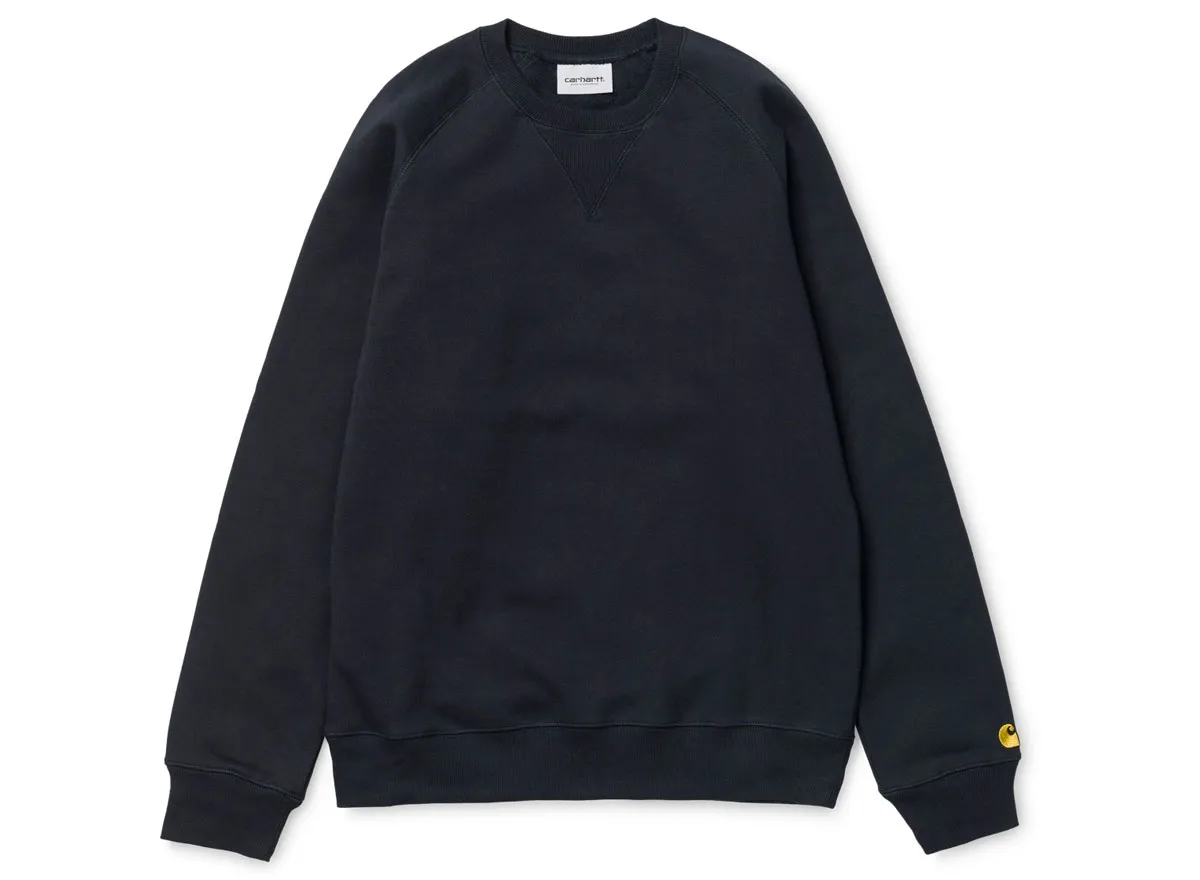 Carhartt WIP Chase Sweatshirt Dark Navy / Gold