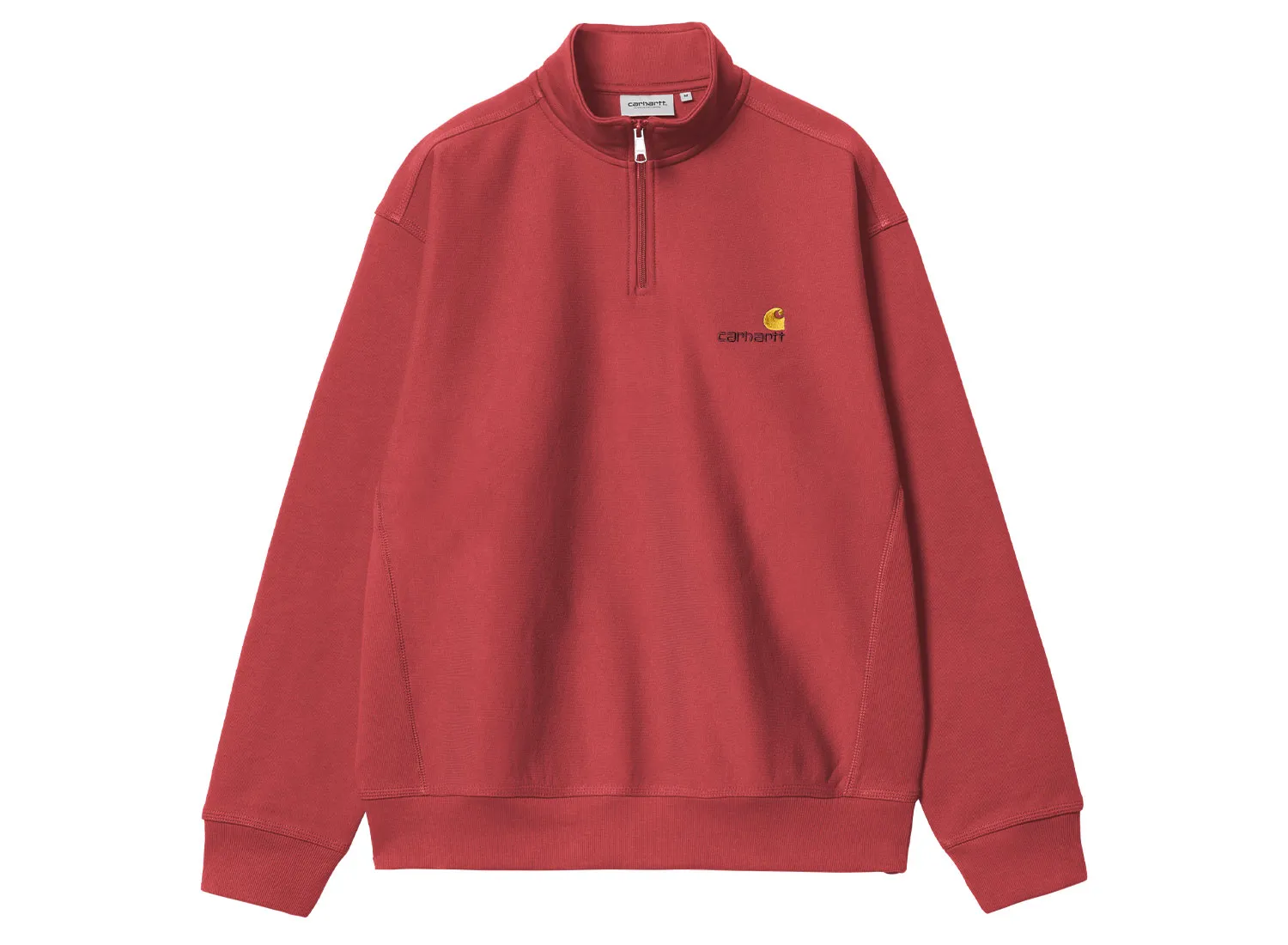 Carhartt WIP Half Zip American Script Sweatshirt Tuscany