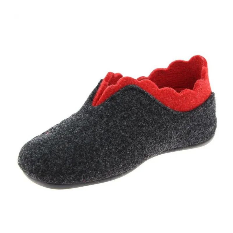 Chausson femme LUDIVINE ANTHRACITE Podowell