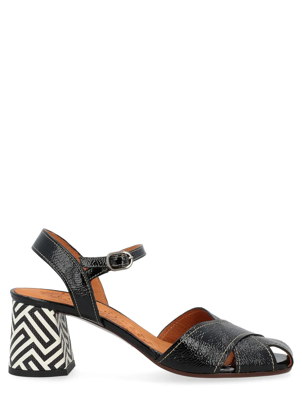 Chie Mihara Sandale Roley en cuir noir