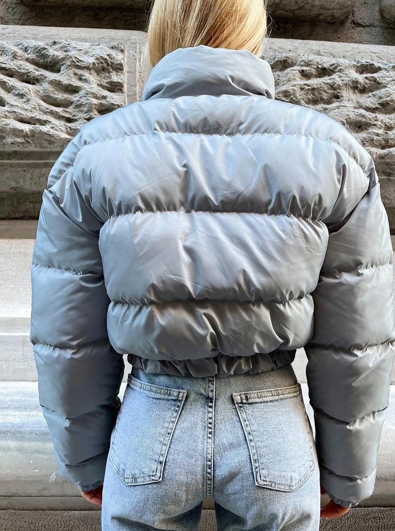 CROPPED PUFFER JACKET COUPE-VENT