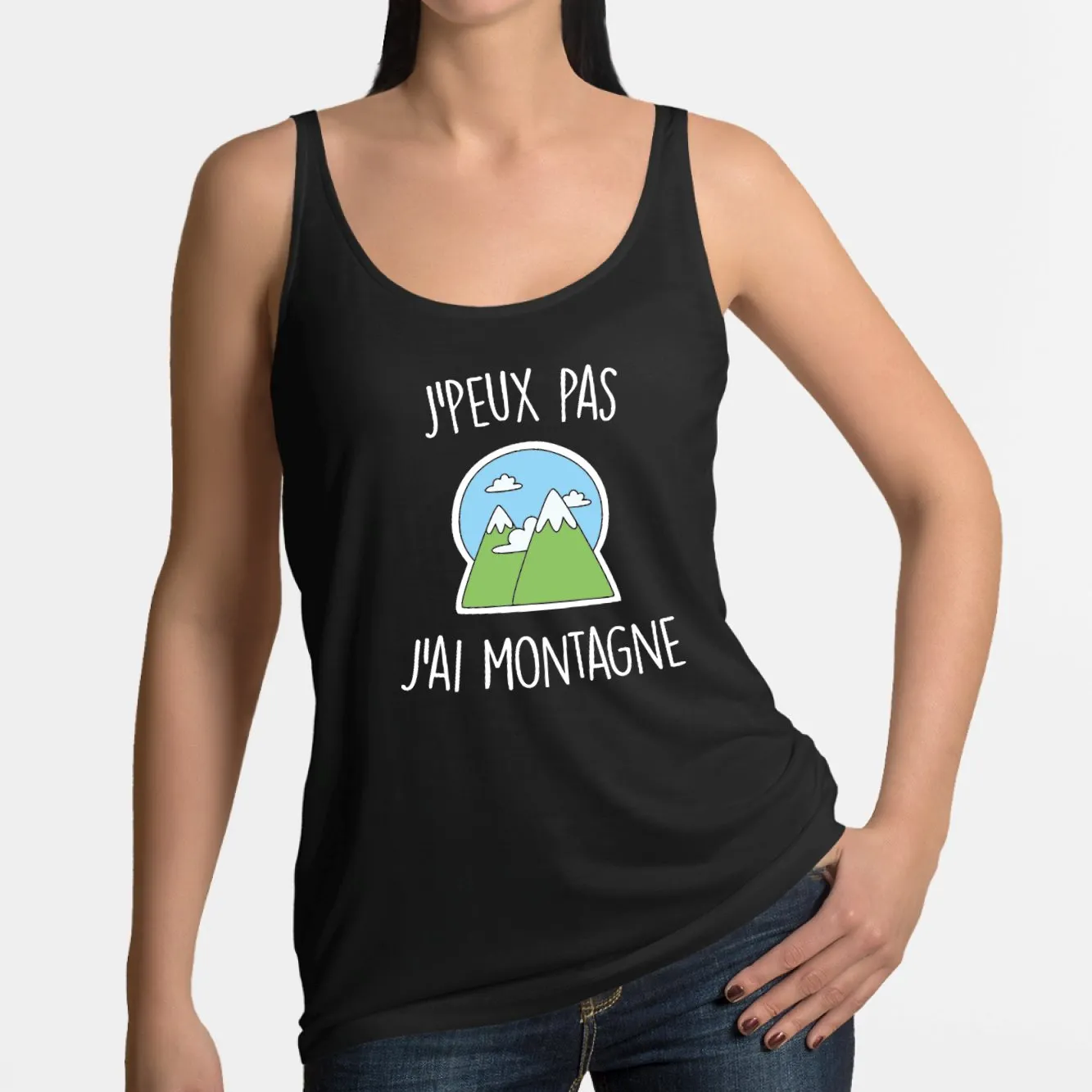 Débardeur Femme J'peux pas j'ai montagne