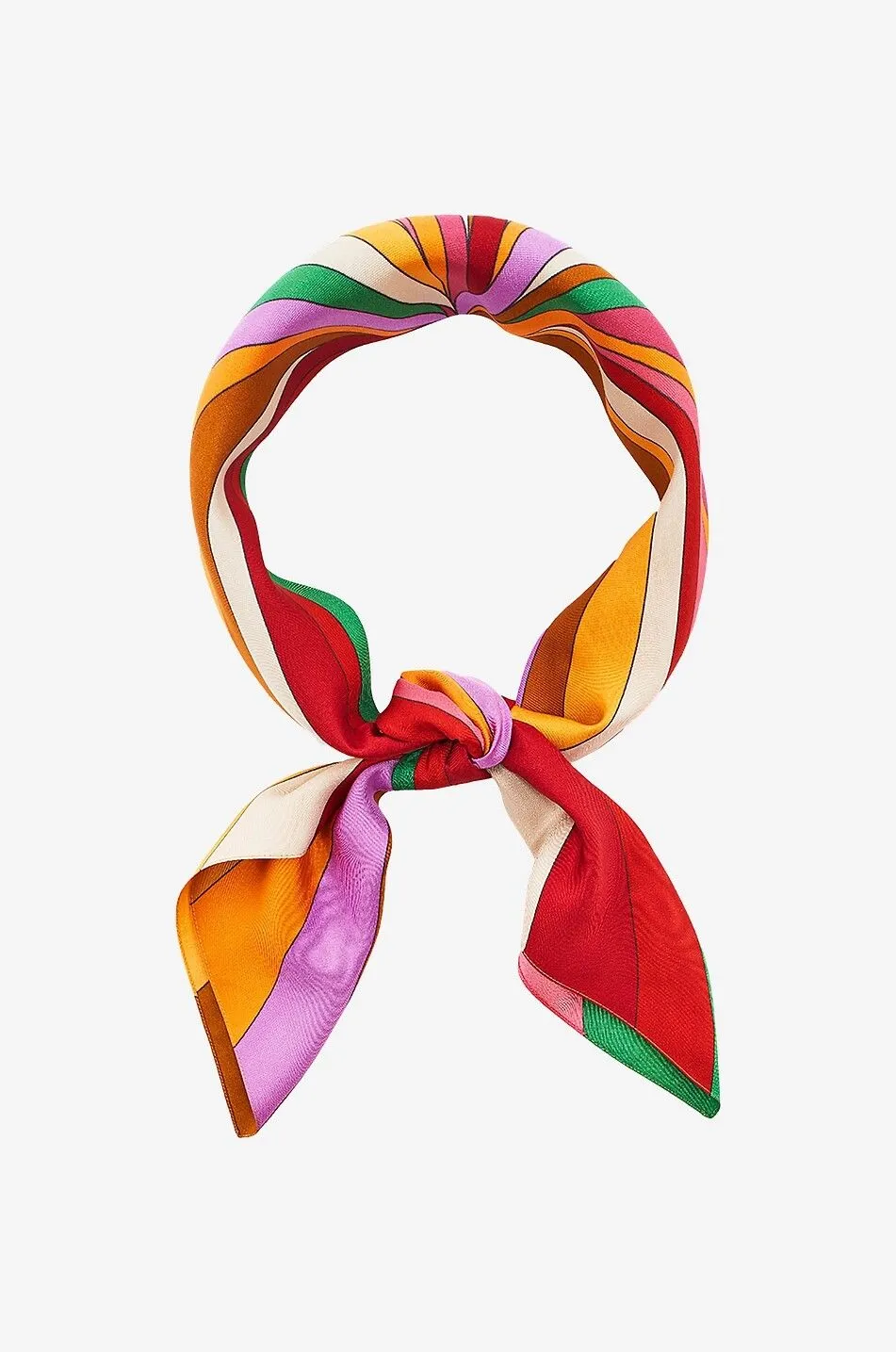 Foulard en soie Rainbow