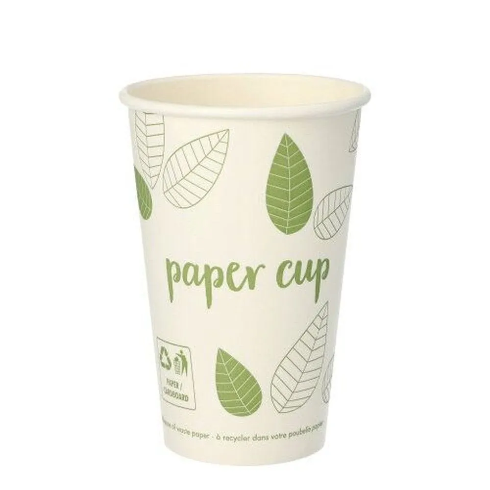 Gobelets carton blanc 30cl 'zero plastique' par 1000 pièces