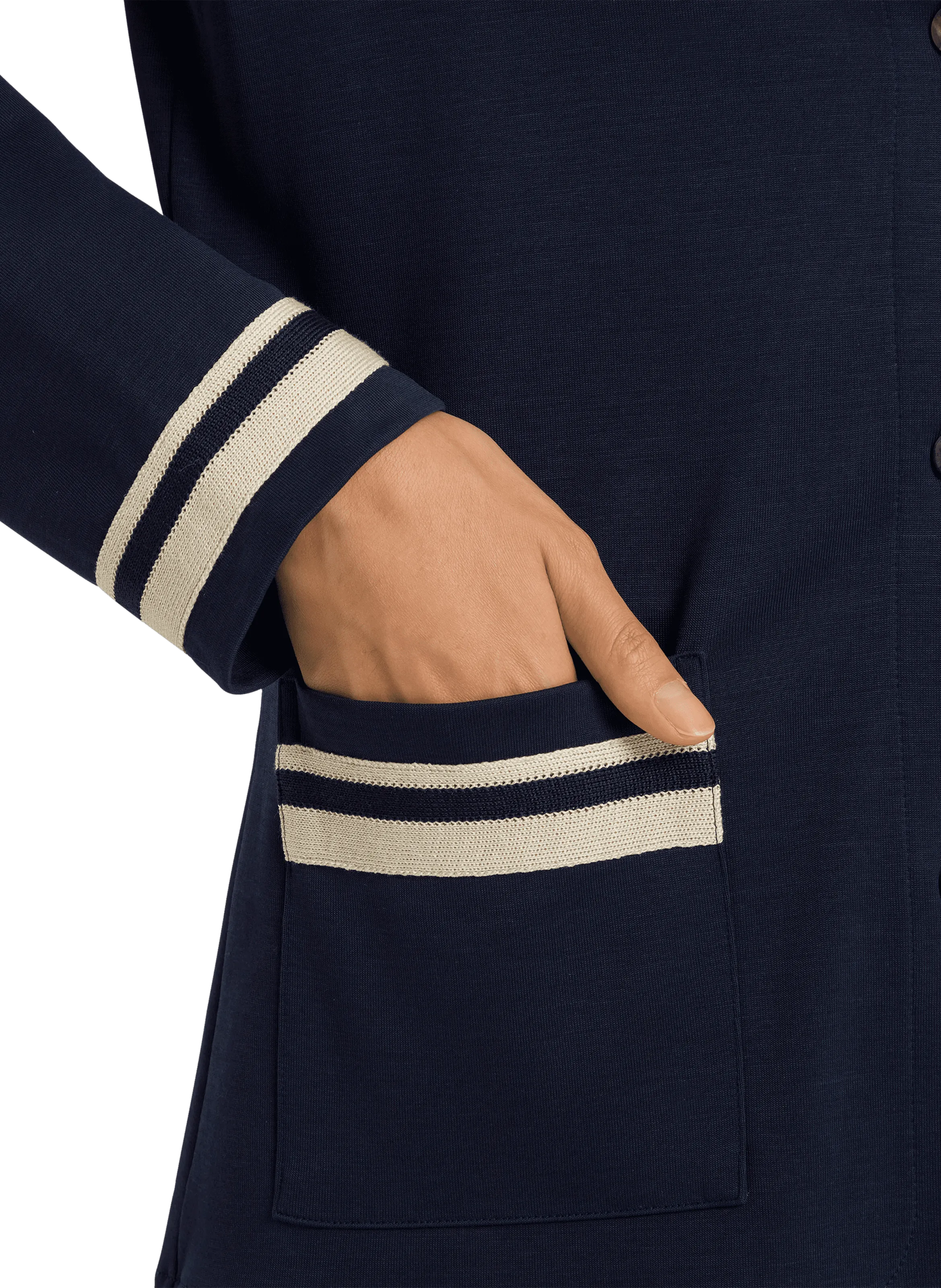 HANRO  Veste Madeleine - Bleu