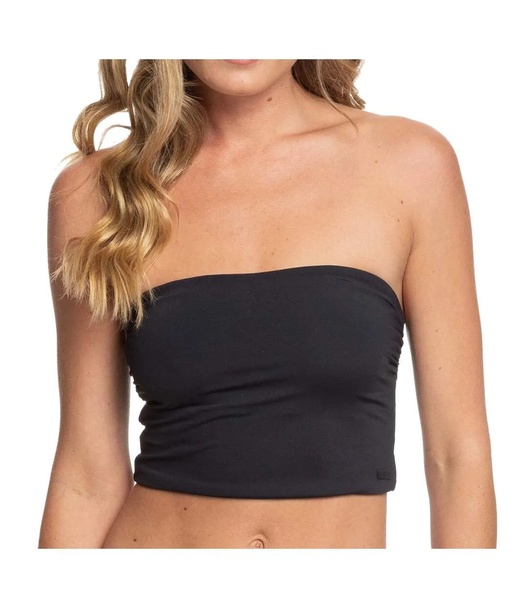 Haut De Bikini Noir Bandeau Femme Roxy Beach Classics