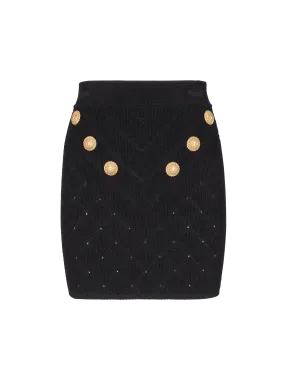 Jupe 6 boutons en maille