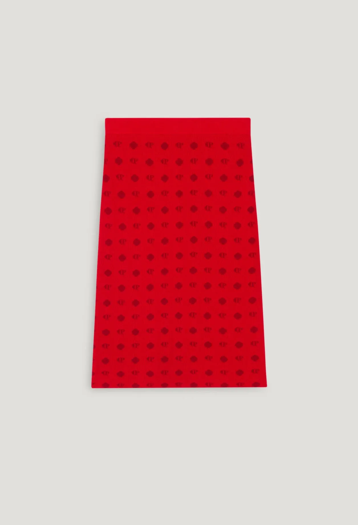Jupe mi-longue maille rouge | Claudie FR