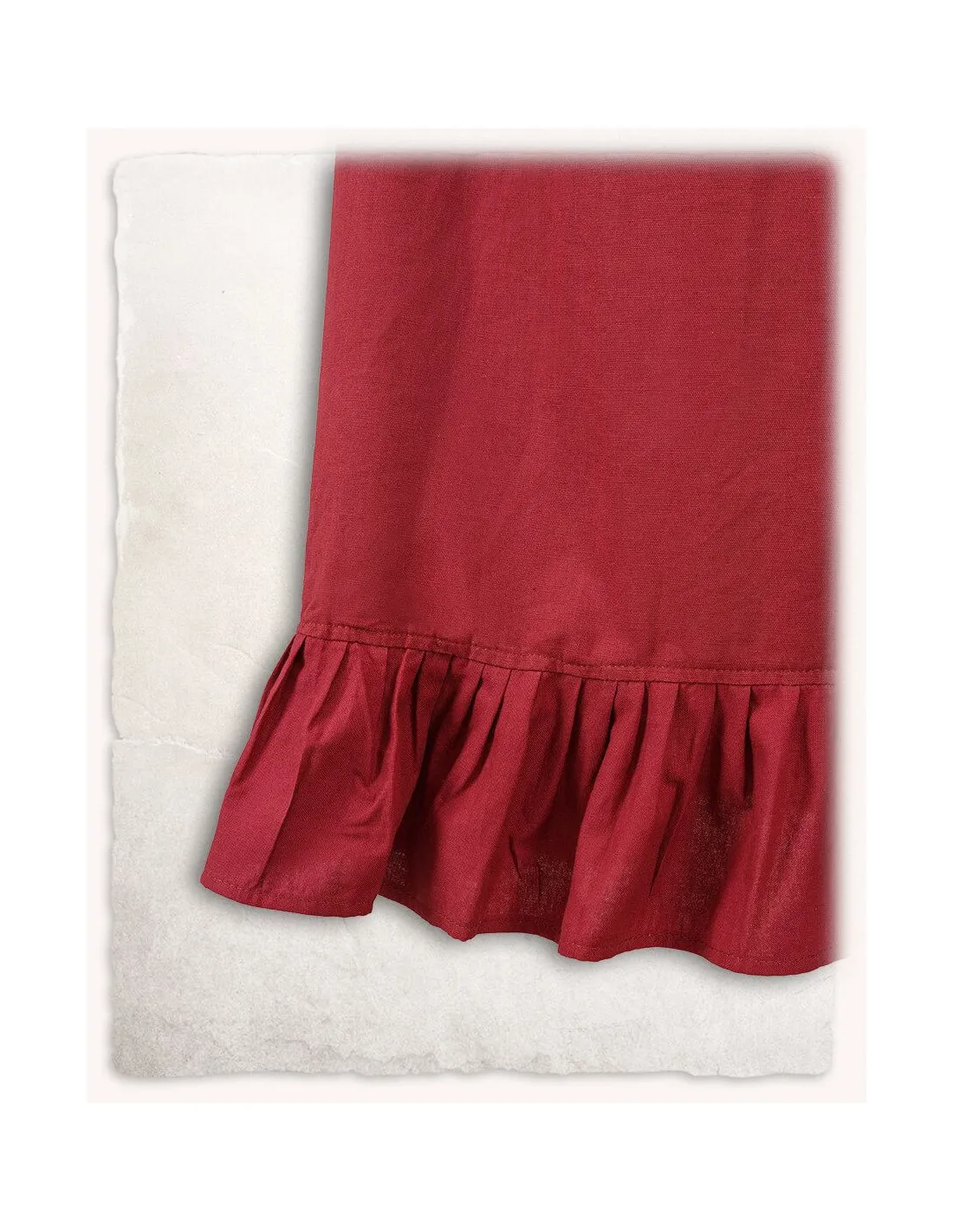 Jupe médiévale en coton Nelly de couleur bordeaux ⚔️ Boutique Épées
