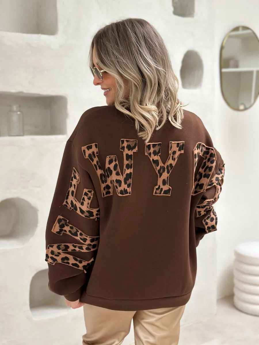 Le pull Zoe marron
