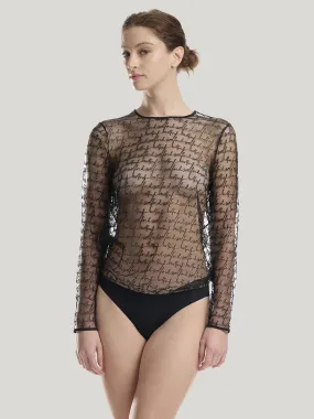 Logo Obsessed Blouse Bodysuit