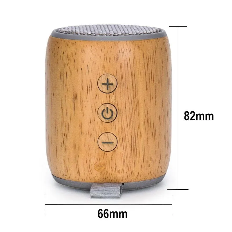 Mini Enceinte Bluetooth Bois Puissante 3W Portable
