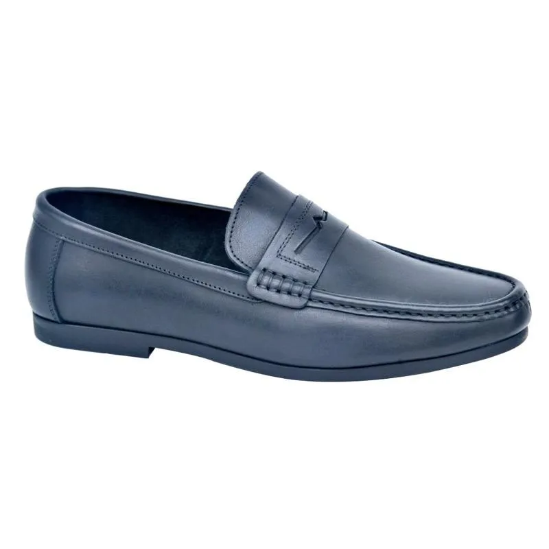 Mocassin en cuir noir - Élégant et polyvalent - MOC581