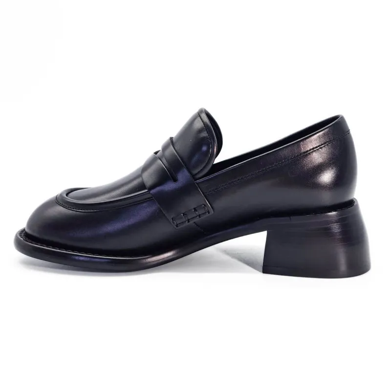 Mocassin femme en cuir noir ANAÏS 50 - Free Lance - Scarpe