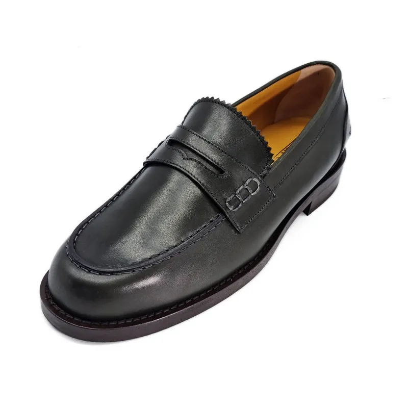 Mocassin italienne en cuir vert bouteille - Maretto - Scarpe