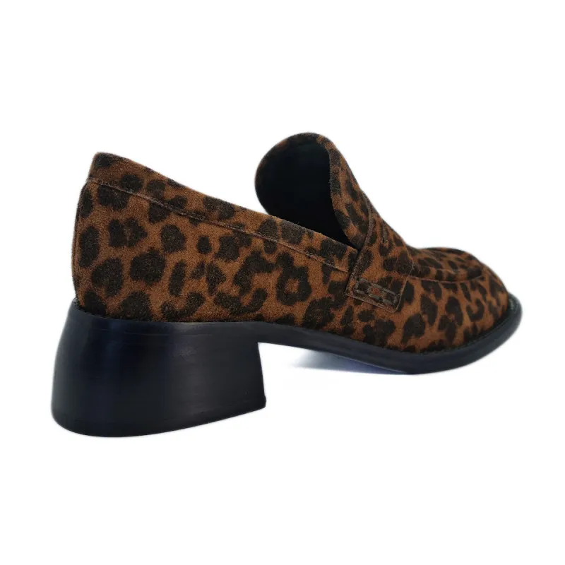 Mocassin velours imprimé léopard ANAÏS 50 - Free Lance - Scarpe
