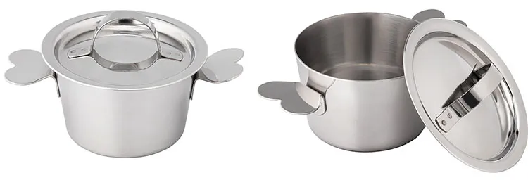 Moule pour mini-charlotte en inox avec couvercle 7 cm