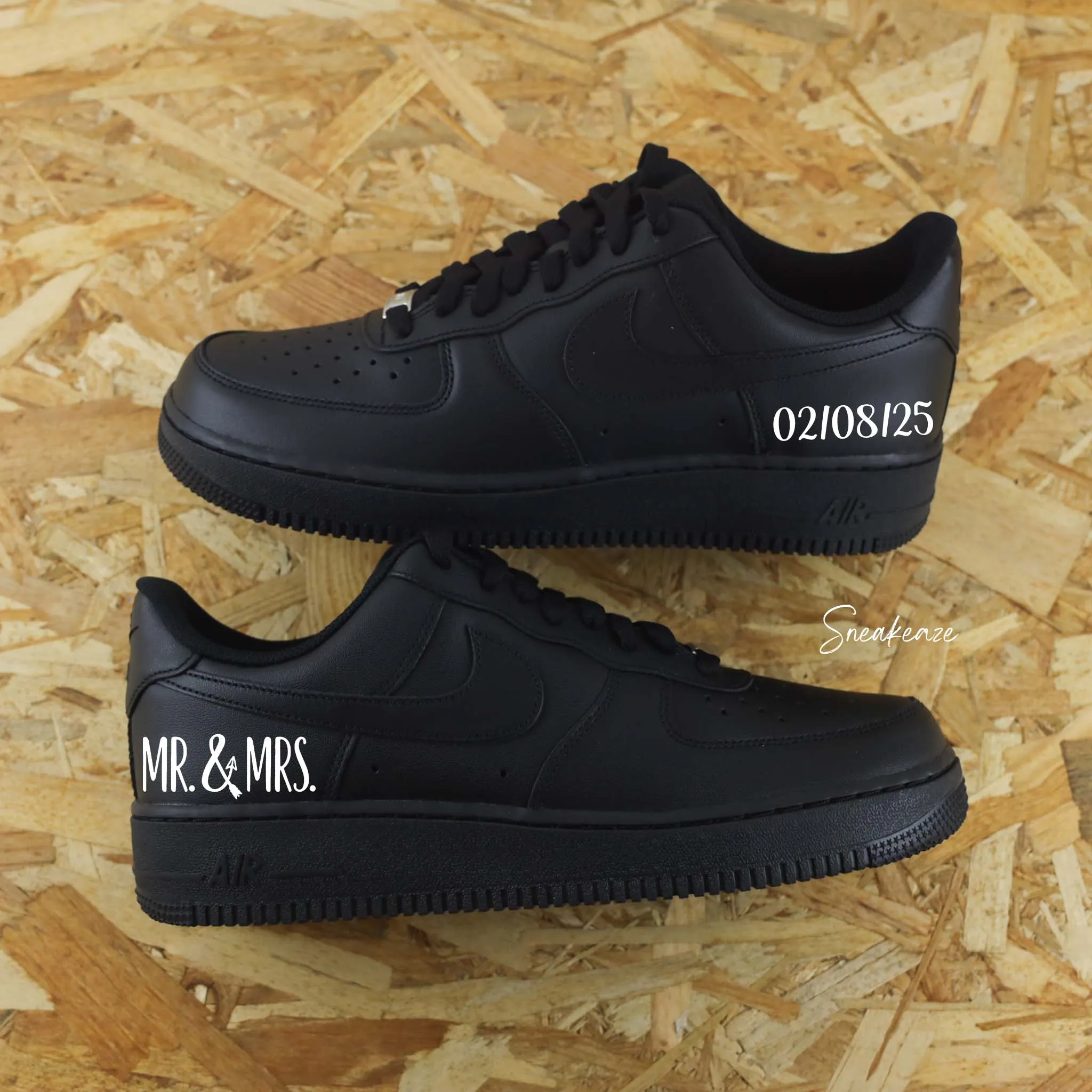 Mr & Mrs - Air Force 1 noir custom