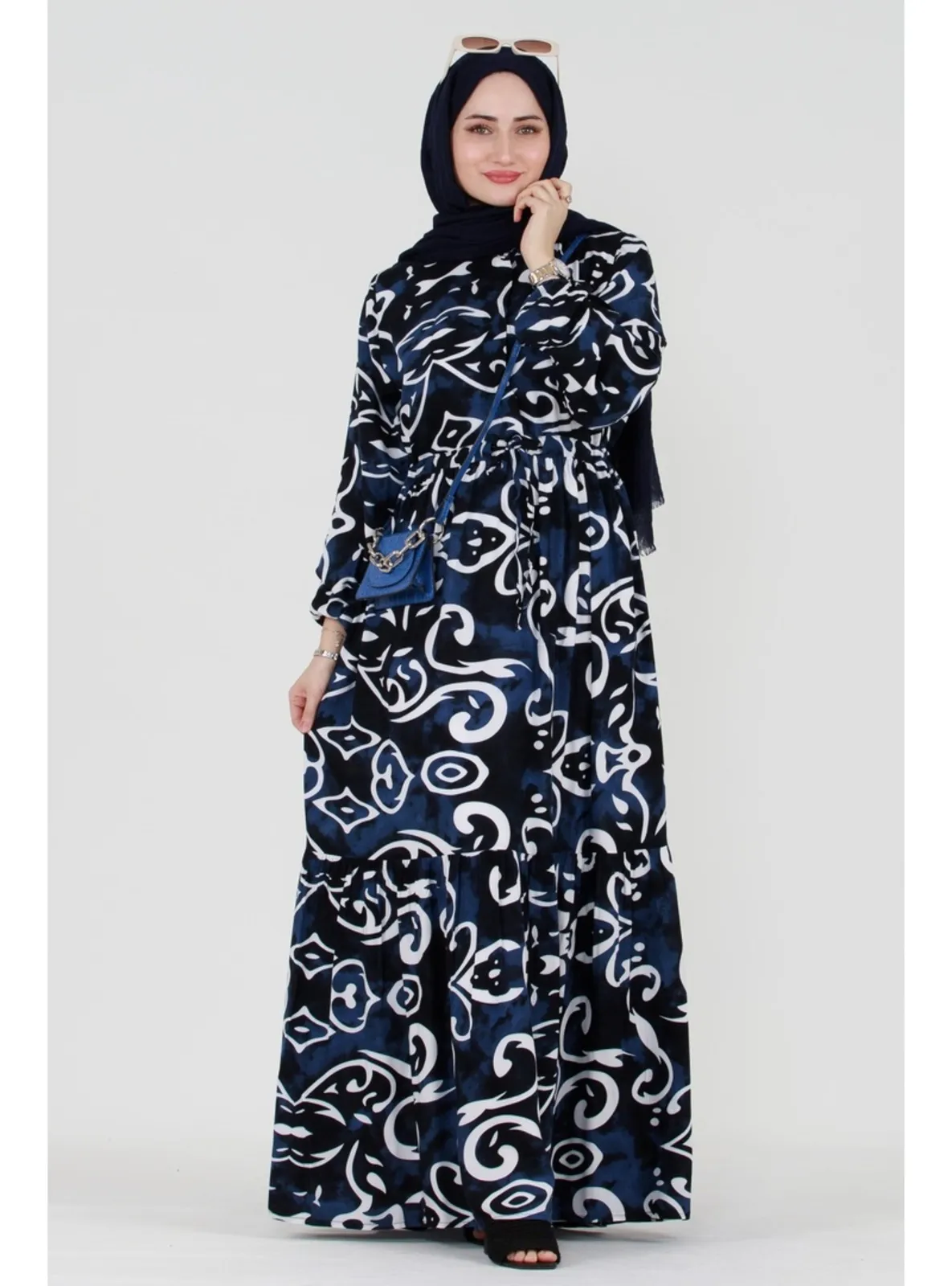 Navy Blue - Modest Dress