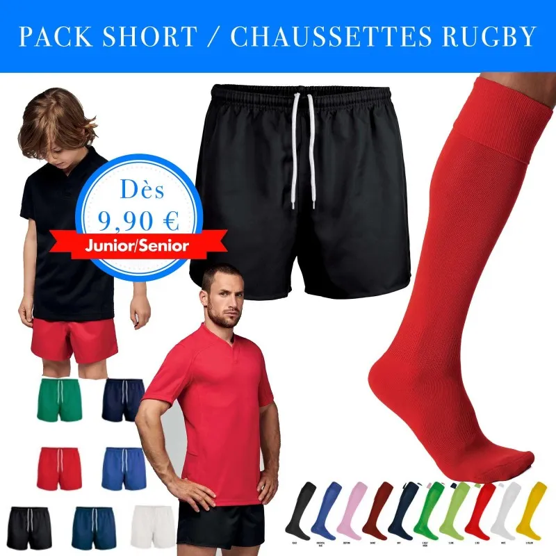 Pack Shorts-Chaussettes Rugby / Proact