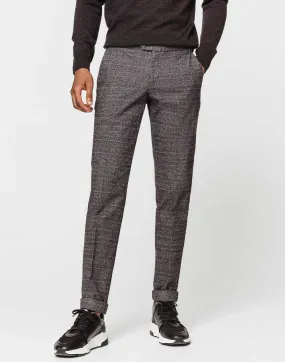 Pantalon carreaux anthracite
