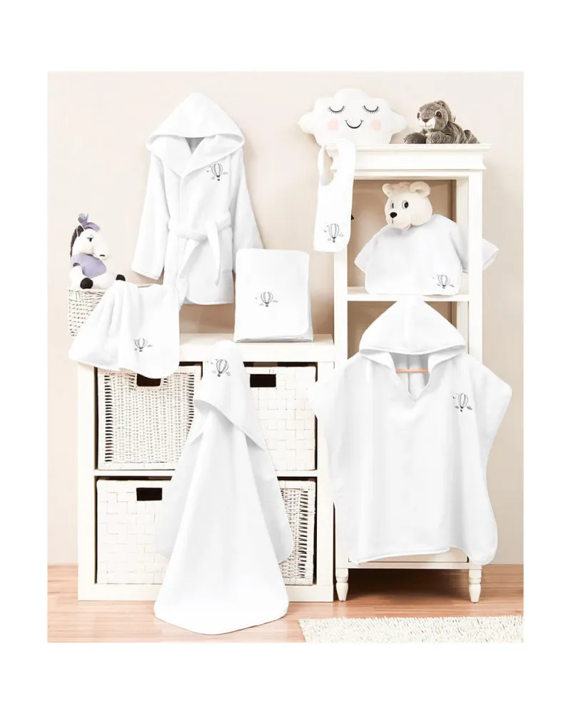 Peignoir de bain Ballon blanc personnalisé