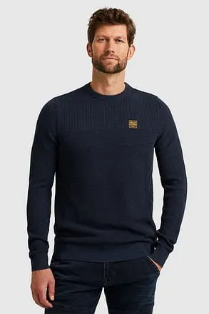 PME Legend Pull Crewneck Marine PKW2310300-5281 commander en