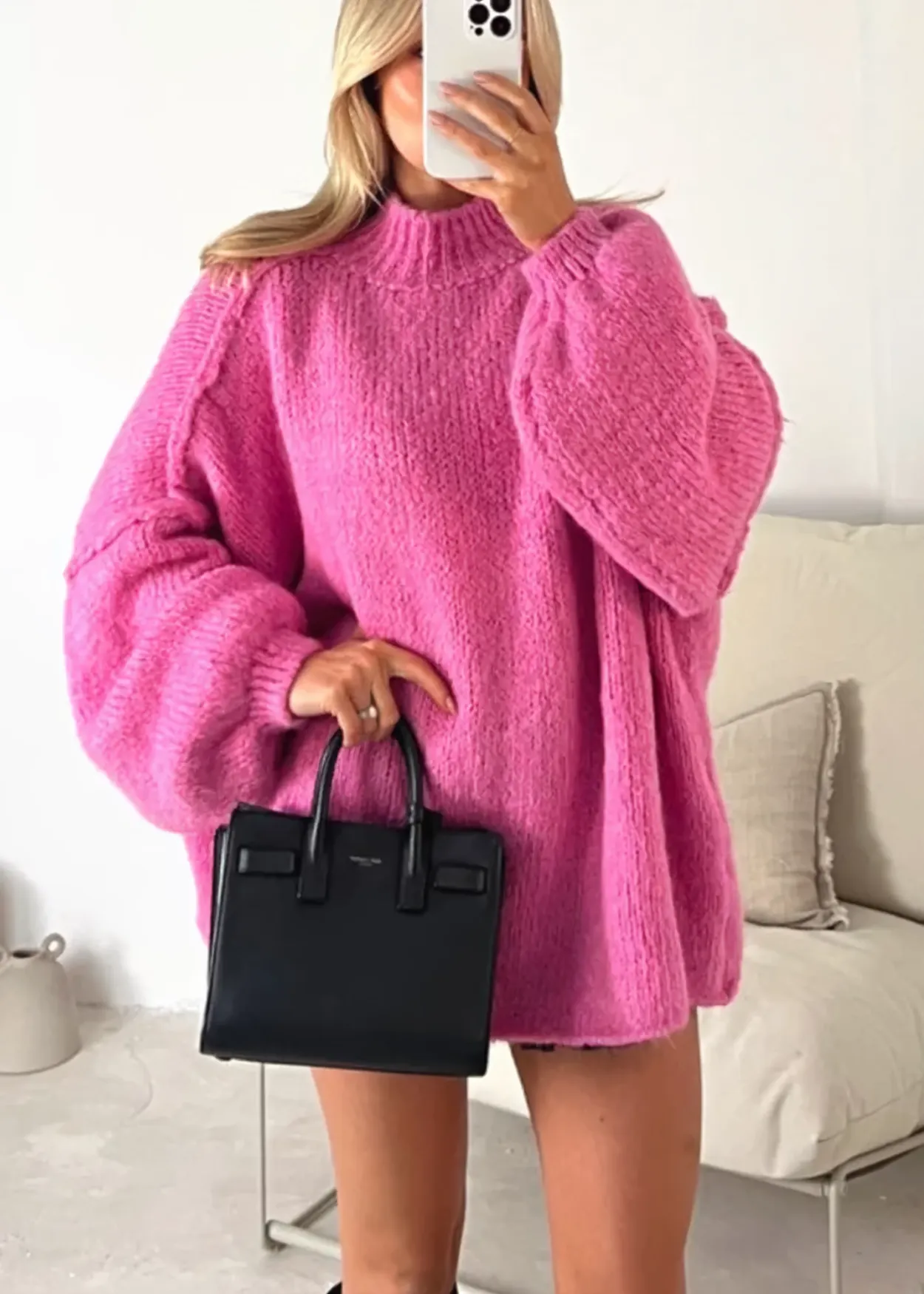 Pull surdimensionné décontracté