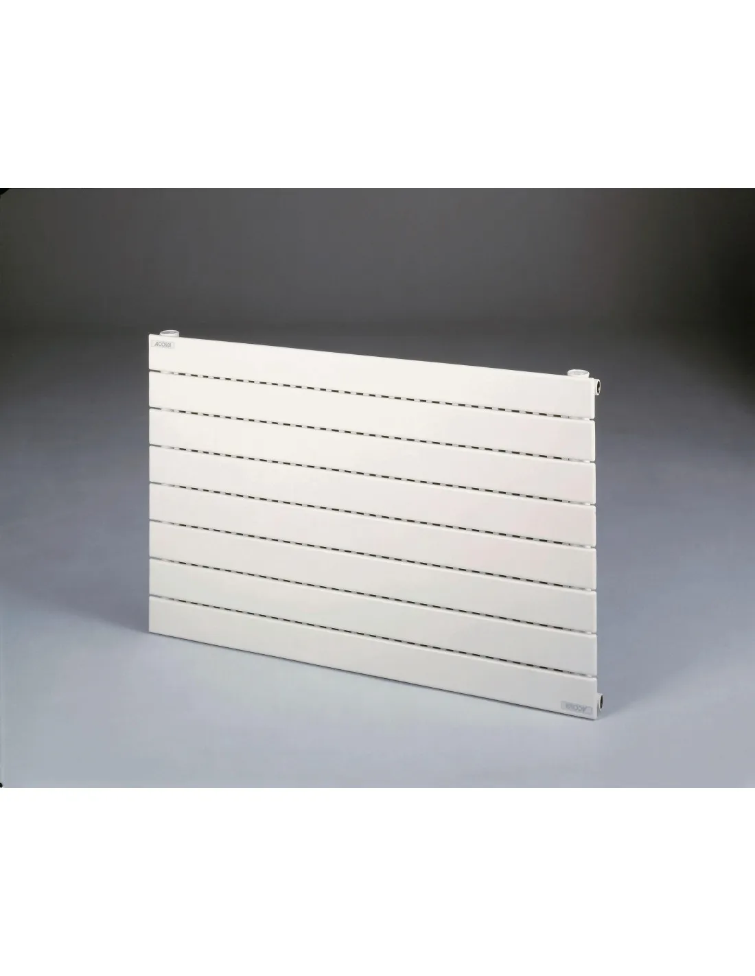 Radiateur eau chaude Fassane horizontal à ailettes couleur 1504W horizontal 592 mm L 1400 mm Acova V8LX-059-140C