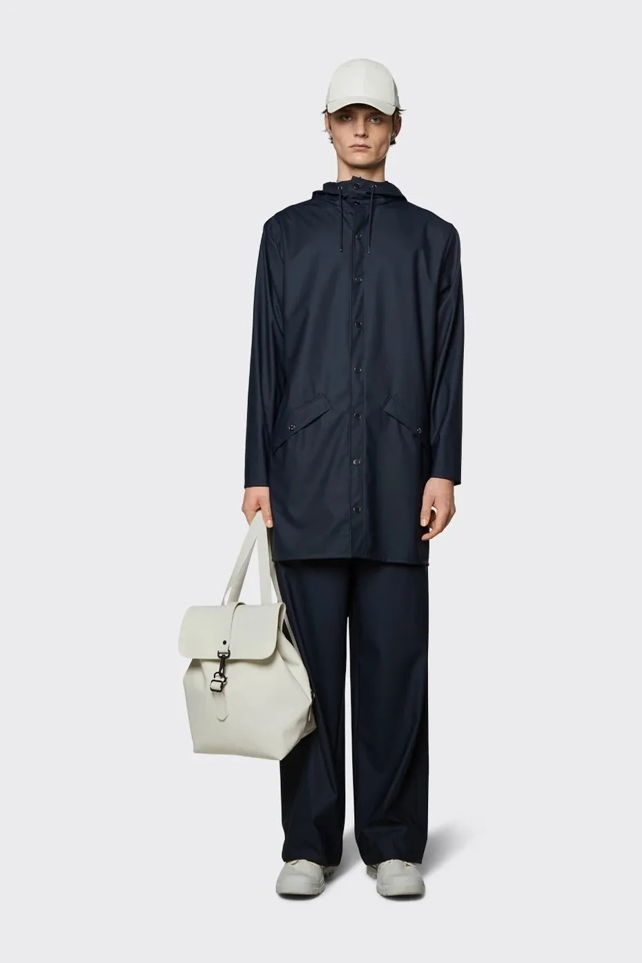 Rains - Long Jacket - Navy