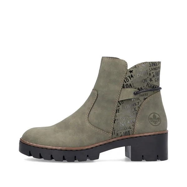 Rieker bottines et boots x5755 54 vert