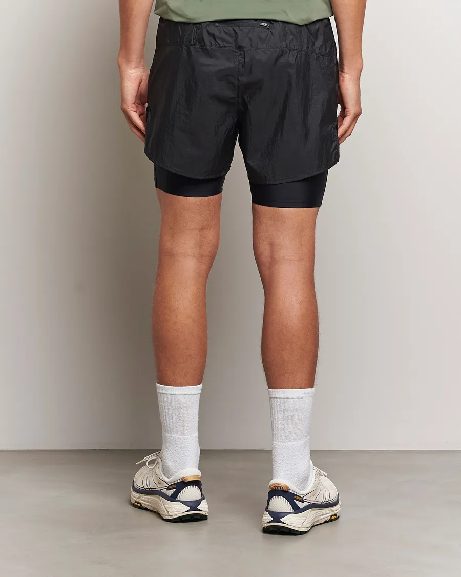 Ripstop Layered Trail Shorts Black