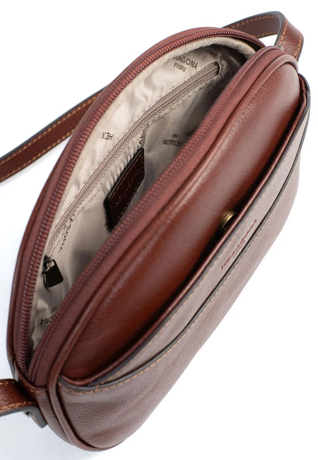 Sac cuir femme marron